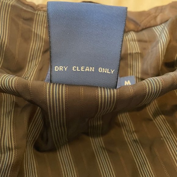 NWT Faconnable Dark Brown Quilted Short Jacket with 2 Way Zipper and Pockets M - Picture 5 of 7